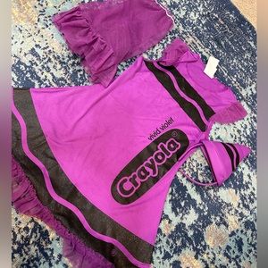 crayola crayon costume dress for girls M 8-10
